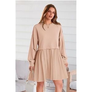 Ugerlov Women's Oversized Sweatshirt Dress Long Sleeves